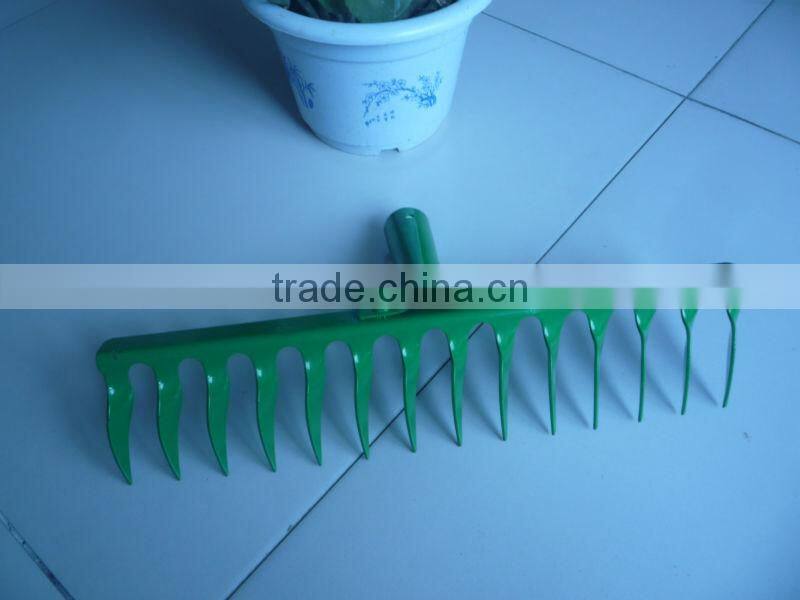 R108 rake with wood handle