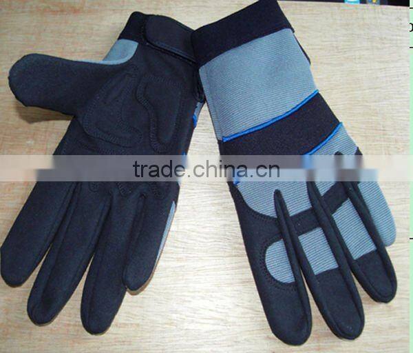 Stretch fabric auto mechanical industrial tool gloves