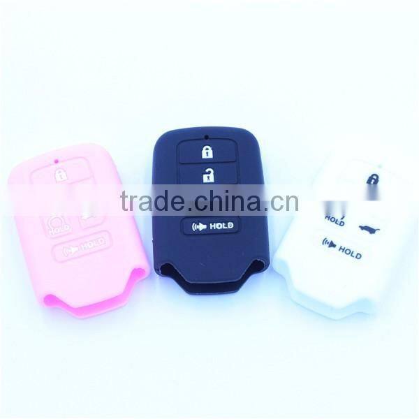 nice silicone rubber car key cover for honda 5 buttons.silicoen key jackets