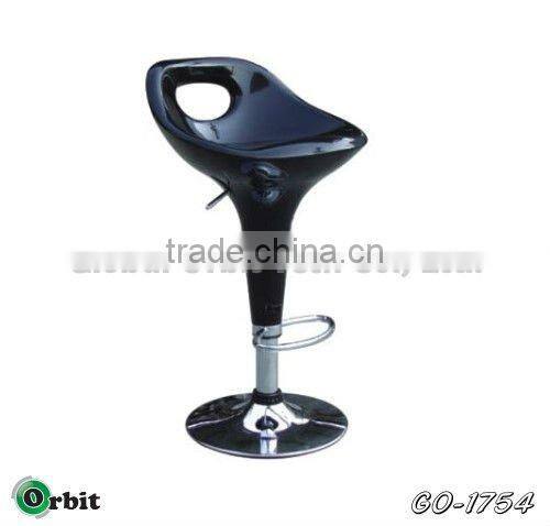 Height Adjustable Black Bar Chair Modern Bar Stool Plastic Bar Stool