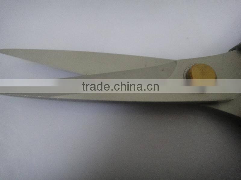 Top Quality black color kitchen scissors with TPR and pp handle