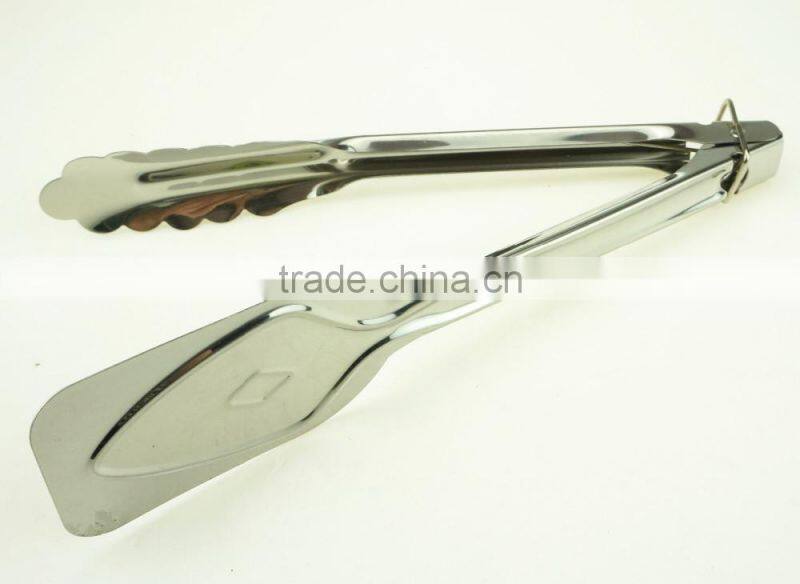 39053 9 Inch Stainless StFeel Kitchen Tongs BBQ Grill Food salad Tongs