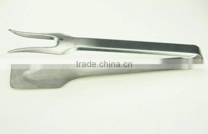 39010 Stainless Steel Kitchen Tongs BBQ Grill Food salad Tongs fork tong