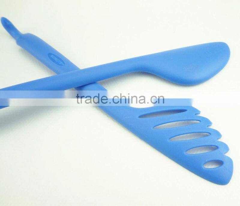35027 Separable nylon Kitchen Tongs BBQ Cooking Food salad Tongs with spoon
