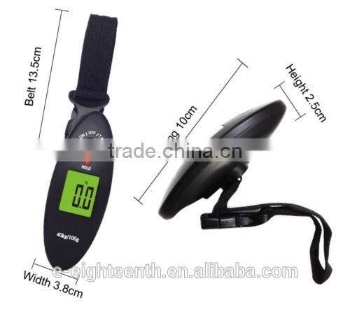 2016 new arrival 40kg/100g Travel Portable Digital Hanging Luggage Weight Electronic Scale /Starp