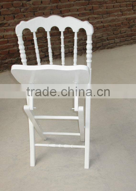 white banquet wedding folding napoleon chair