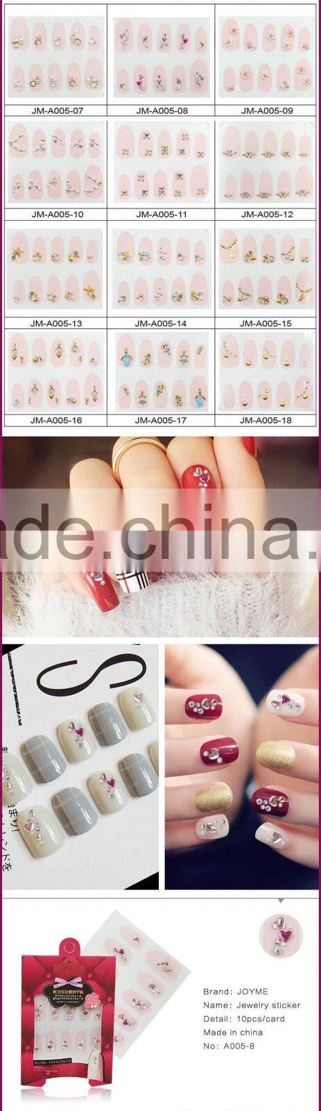 New Air Customized Acrylic Jewelry Rhinestone 3D Star Glitter Nail Art Stickers