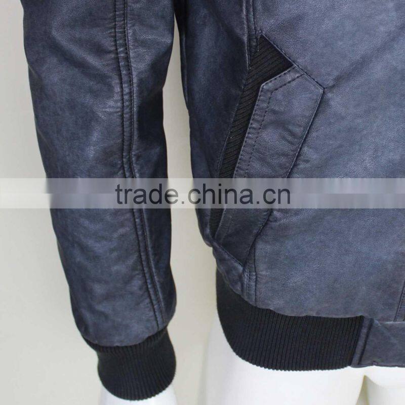 Cheap Genuine Man PU Leather Jacket