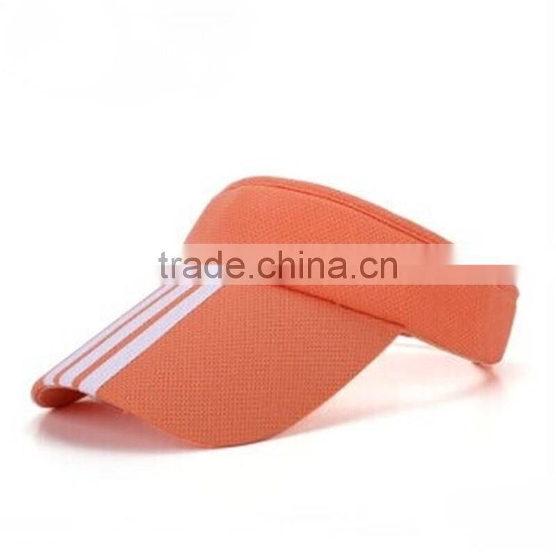 wholesale cheap sun visor hat/cap/high quality kids colorful running wide brim visor hats