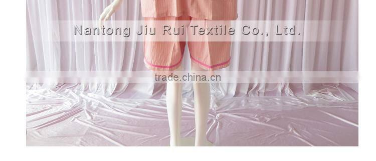 Pink/Blue Korean Style Sweat Steaming Clothes Striped Pajamas Unisex Tracksuit Plus Size Pajamas For Spa