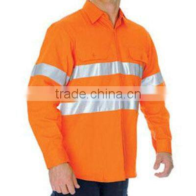 ZX OEM ODM high visibility 100%cotton shirtsafety shirtsgood quality wholesale safety shirts
