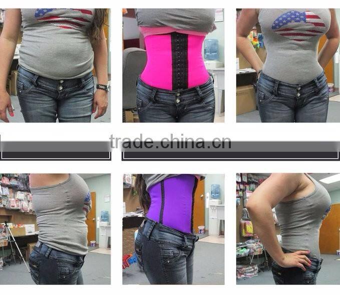 2016 New style 100% Latex woman corset Waist Trainer Manufacturers