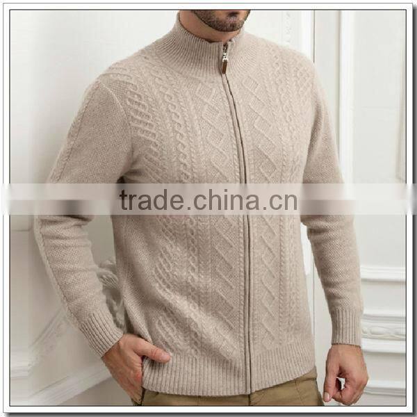 100% Cashmere Knitting Patterns Mens zip cardigan Sweater