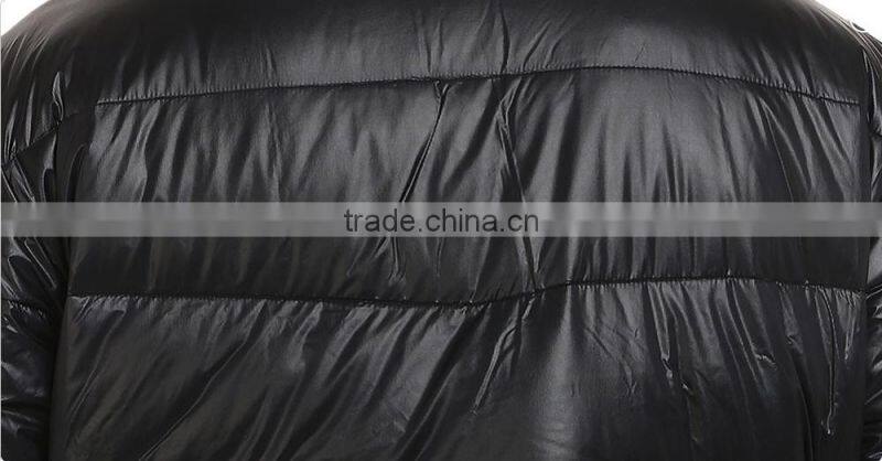 fashion high style 2017 winter men's hood down jacket