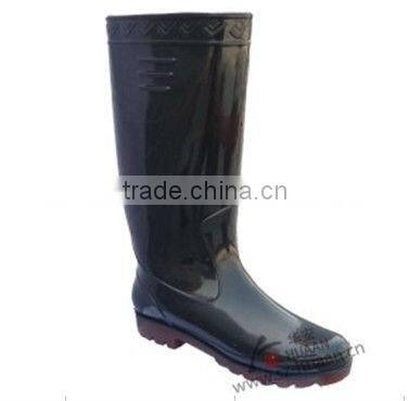 Water proof steel toe safety PVC rubber rain boots