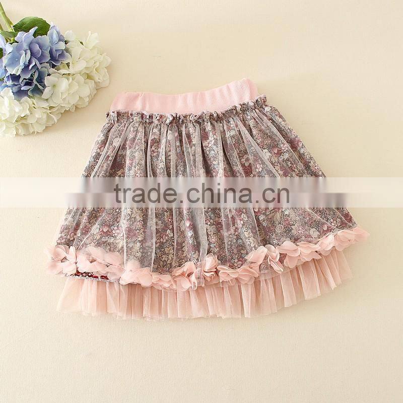 Mini new design children's tulle skirt