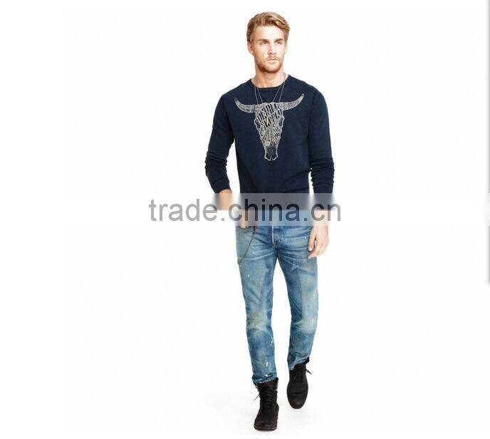 Biker Jeans Fashion Denim trousers(LOTK091)