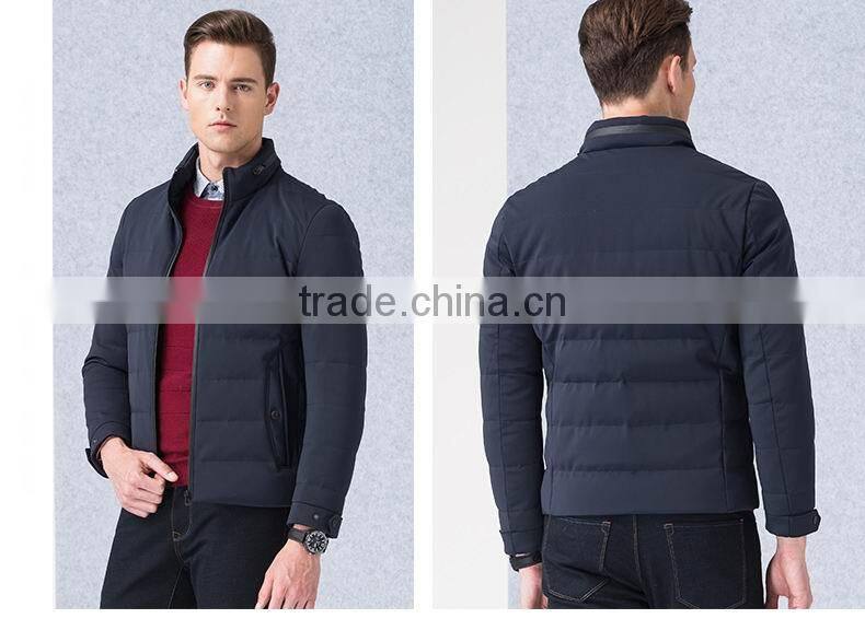 Men Stand Collar Fashion Slim Lightweight Warm Quilting Padded jacket