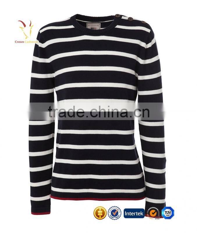 New Design Striped Men Cashmere Sweaters Wool Sweater