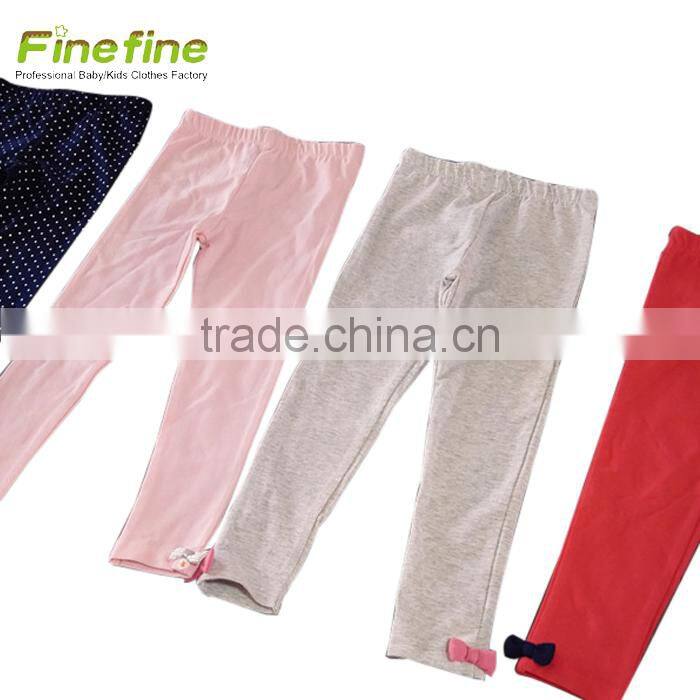 Qingdao kids clothing wholesale new pants for girl, baby leggings