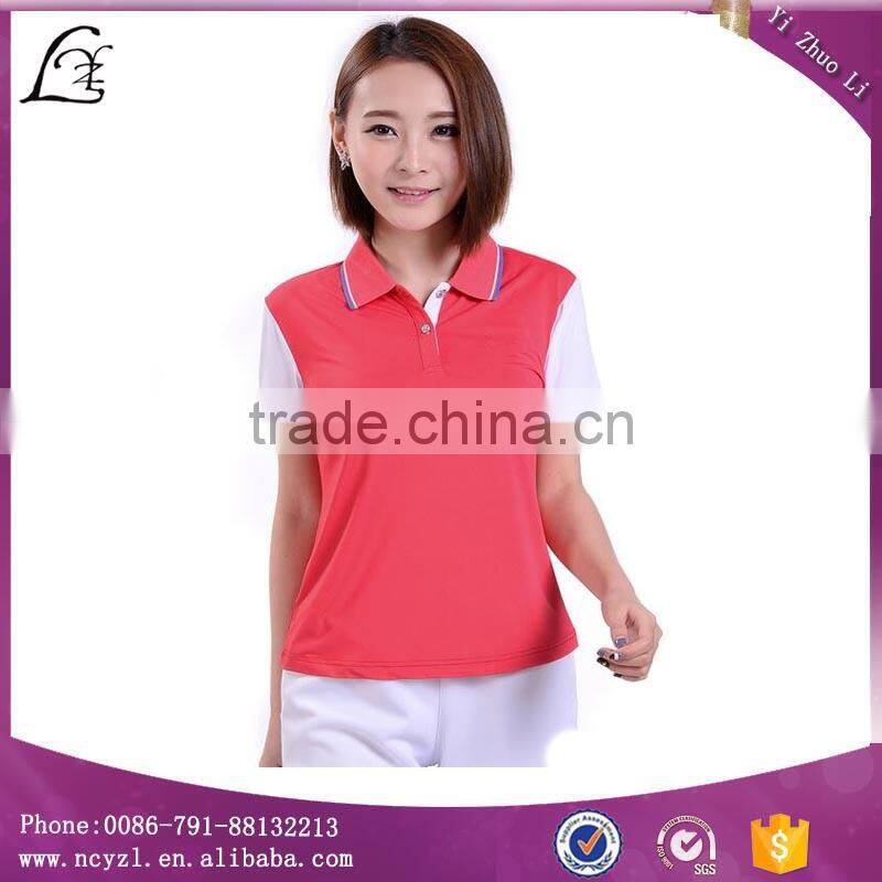 Custom China wholesale good quality polo t shirt factory women