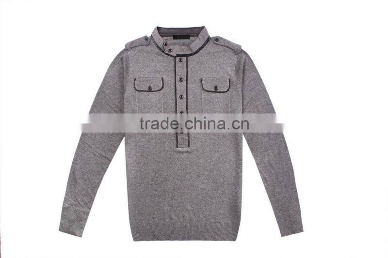 Purple Warm Mens Turtleneck Sweater