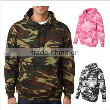 wholesale camo fleece hoodie sweatshirt with kinds of colors