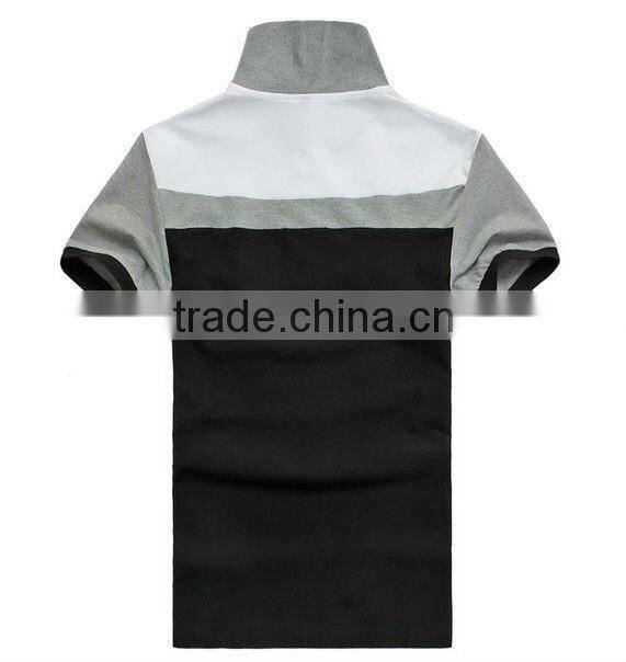 Mens cotton block slim polo t-shirts TB02