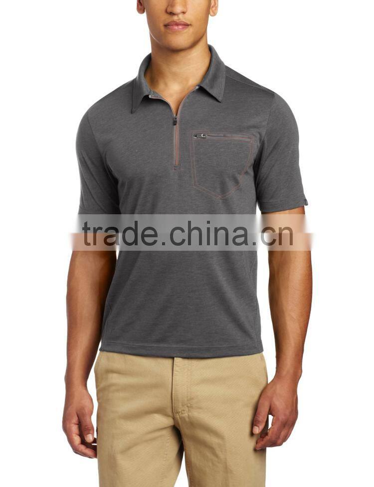 100% merino golf polo shirt for men, high quality golf polo shirt