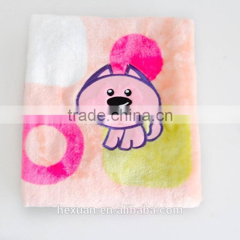 cheap and good quality super thick coral fleece blanket / quilt Soft warm Cotton Fabric Baby