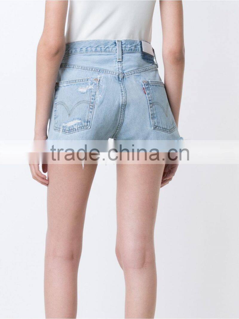2017 latest Summer Fashion OEM mid-rise casual denim shorts jeans pant Hot Girls Sexy Board Shorts