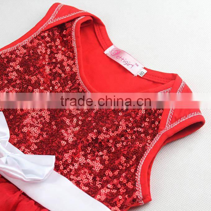 Girls Party Dresses Red Baby Kids Halloween Chiffon Princess Dress With Bow Children Hot Seller GD30828-7