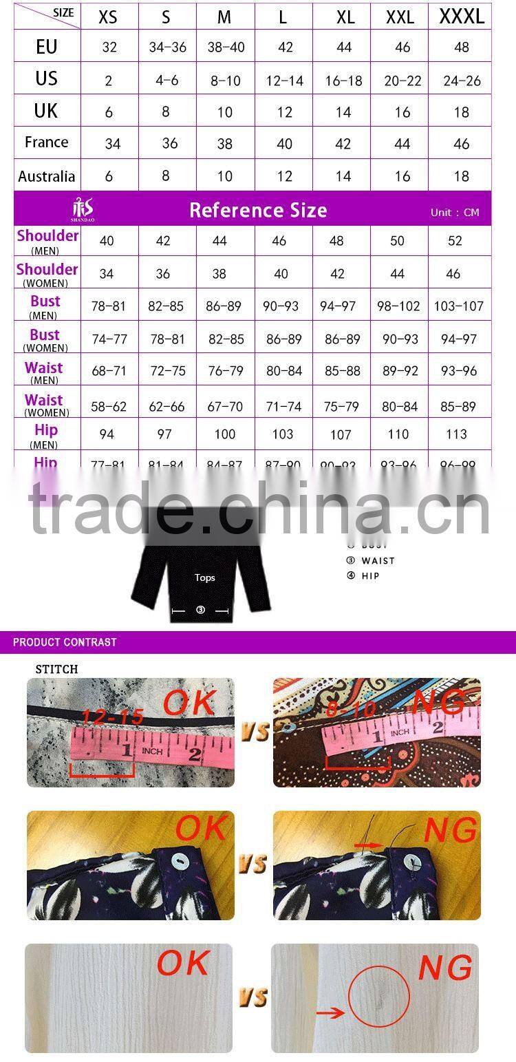 2017 China Manufacturer Shandao High Fashion New Casual Autumn Design Long Sleeve Button Opening Loose Blue Viscose Blouse