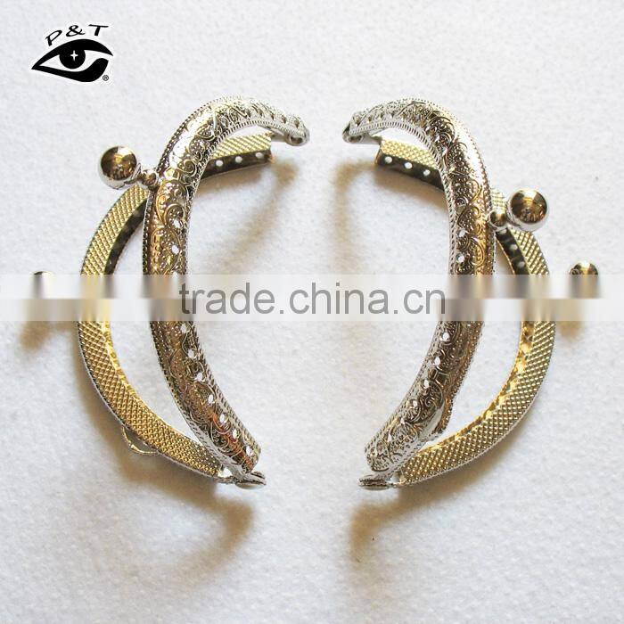 8.5CM wholesale fashion metal purse frame for bag cluth purse frame metal frame