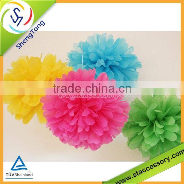 wholesale tissue paper pom poms/paper flower/paper pompoms