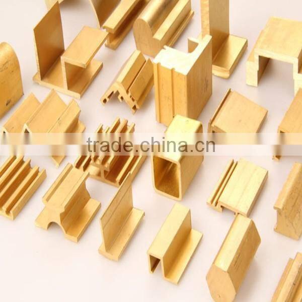 Custom brass extrusion brass profile
