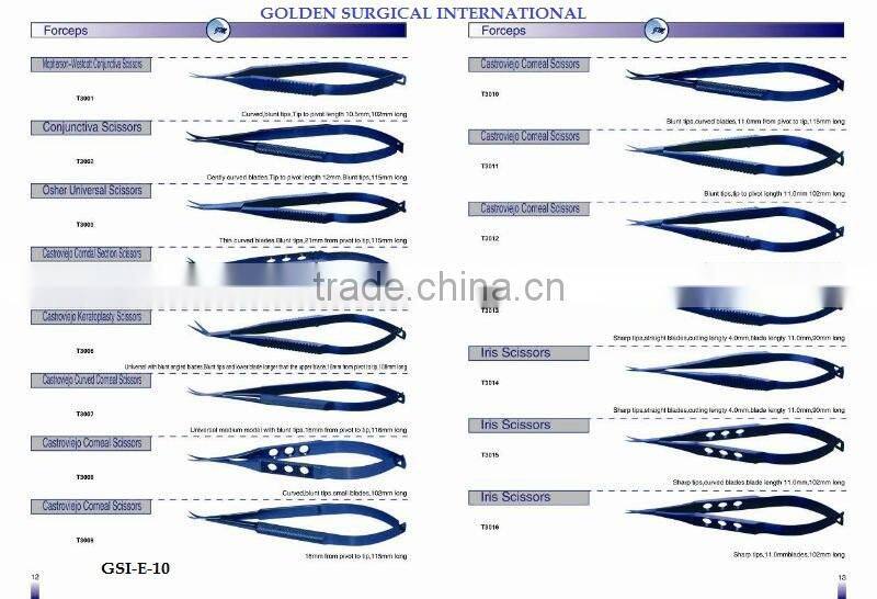 Castroviejo eye scissors standard, straight (Stainless Steel)