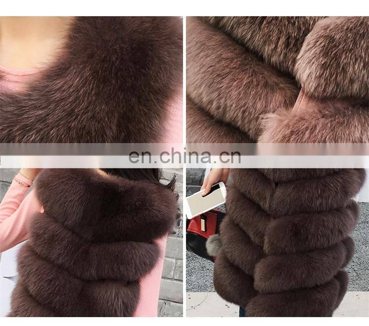 Top Grade Hot Sale Supplier Winter Vest Real Fox Fur Gilet Luxury Fancy Vest for Women