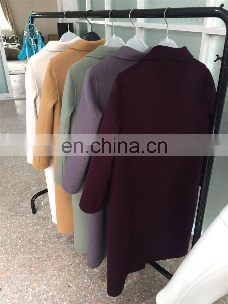Fashion European Women's Coat 100% Wool Comfortable Cashmere Wool Coat