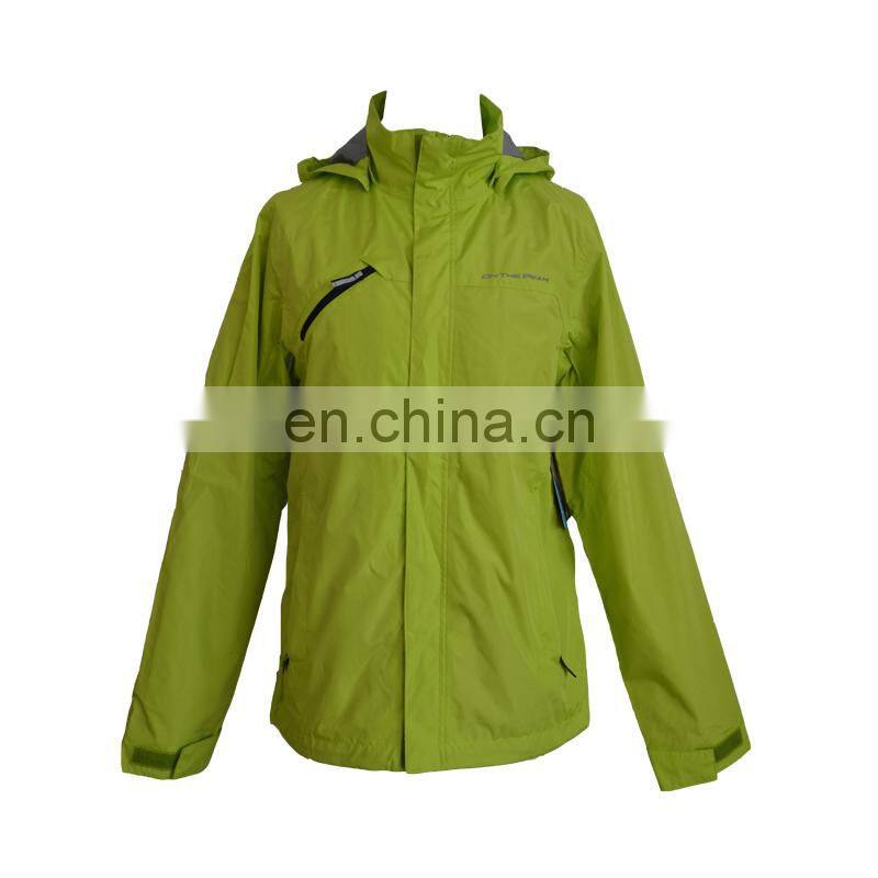 high quality custom breathability grass green rain jacket with pants