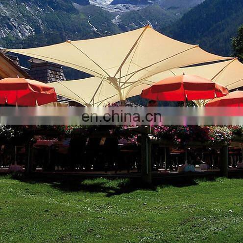 Italy design coffee shop umbrellas/LED square tulip umbrellas for outdoor ecents