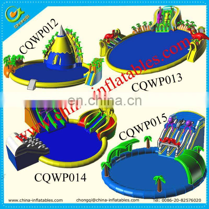 catoon cheap inflatable water park