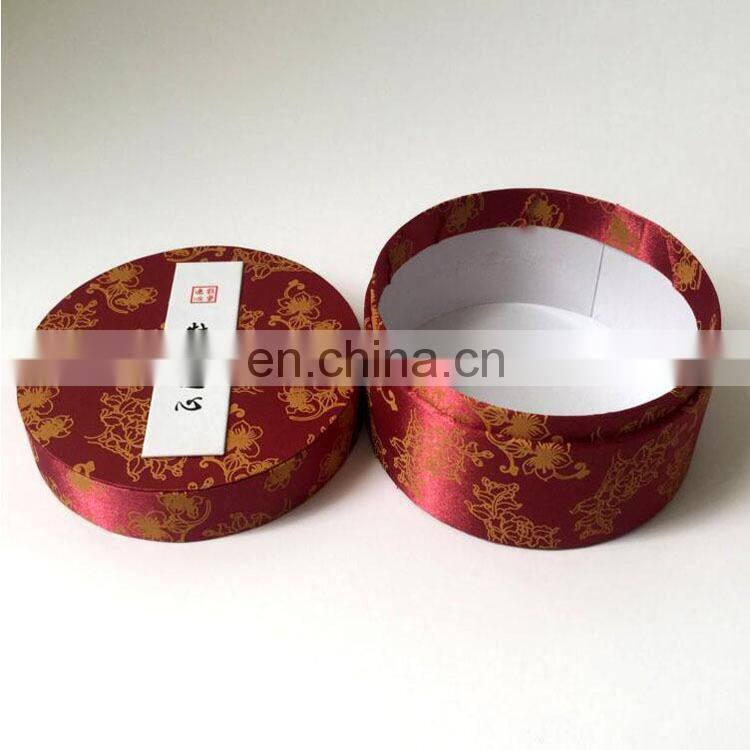 China factory wholesale customized round shape luxury design cardboard paper box for tea/food packaging