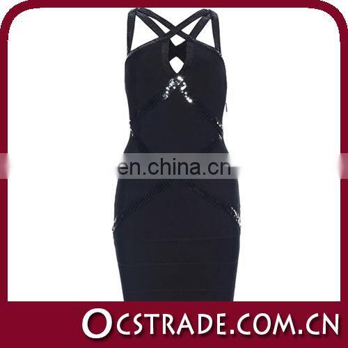 2014 wholesale cut out cutwork embroidery dress