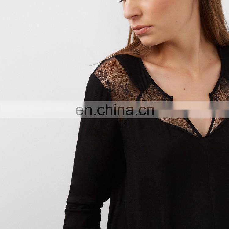 Ladies Office Wear Clothing Long Sleeve Black Jumpsuit For Women