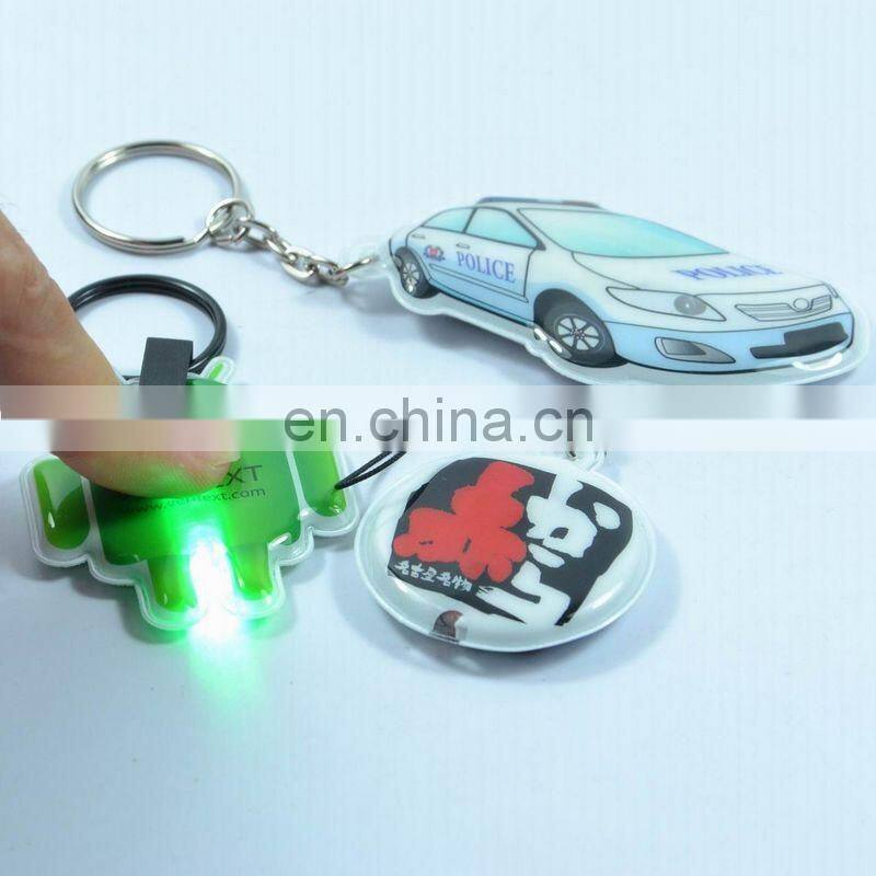 Christmas decoration high quality cheap promotion PVC custom promotional keychain