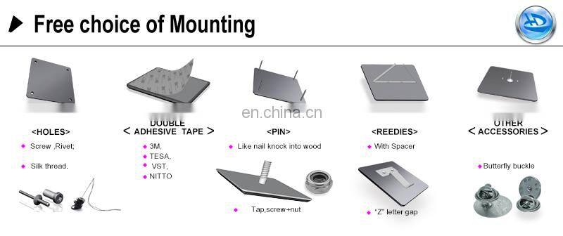 3D brand logo diamond cut metal nameplates,logo embossed aluminum/stainless steel label name plate