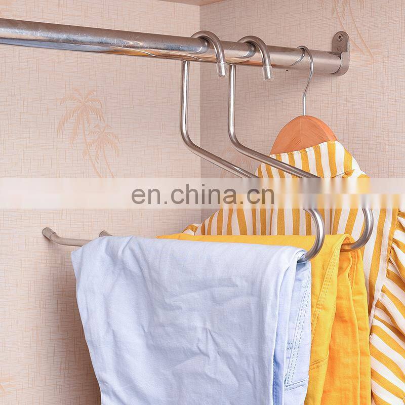 Z shape hanger, good quality stainless steel scarf pants hanger