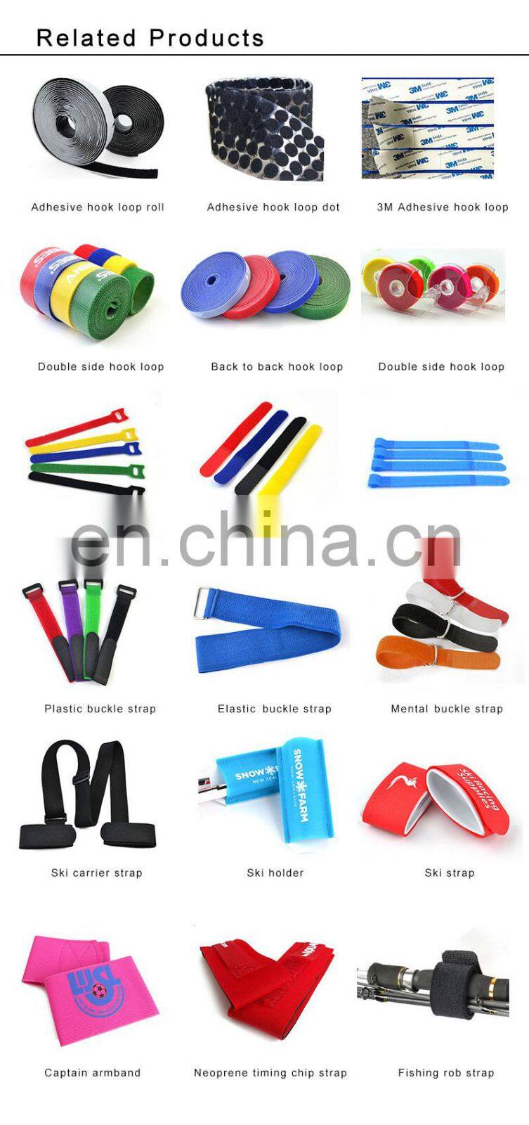 Hook Loop Nylon Data Cable Straps Reusable Wire Strap Ties