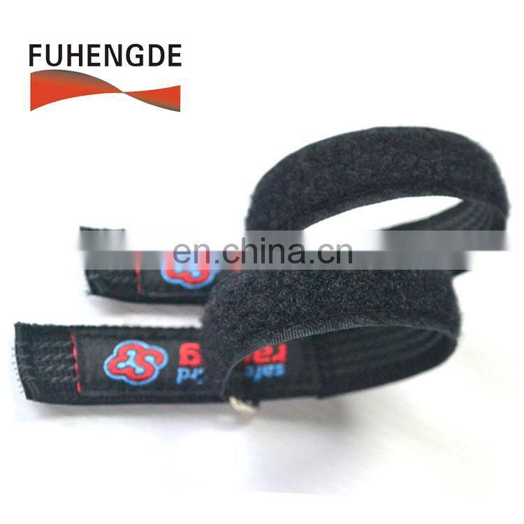 Adjustable releasable non slip lipo battery cable tie strap with rubber backing